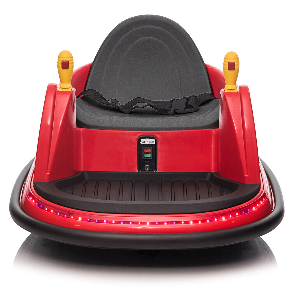 LEADZM 6V 7A.h Red Bumper Car - Exciting Ride for Kids!