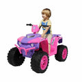 LEADZM Dual Drive All Terrain Kids Car with 2 Speed Modes - Pink/Purple
