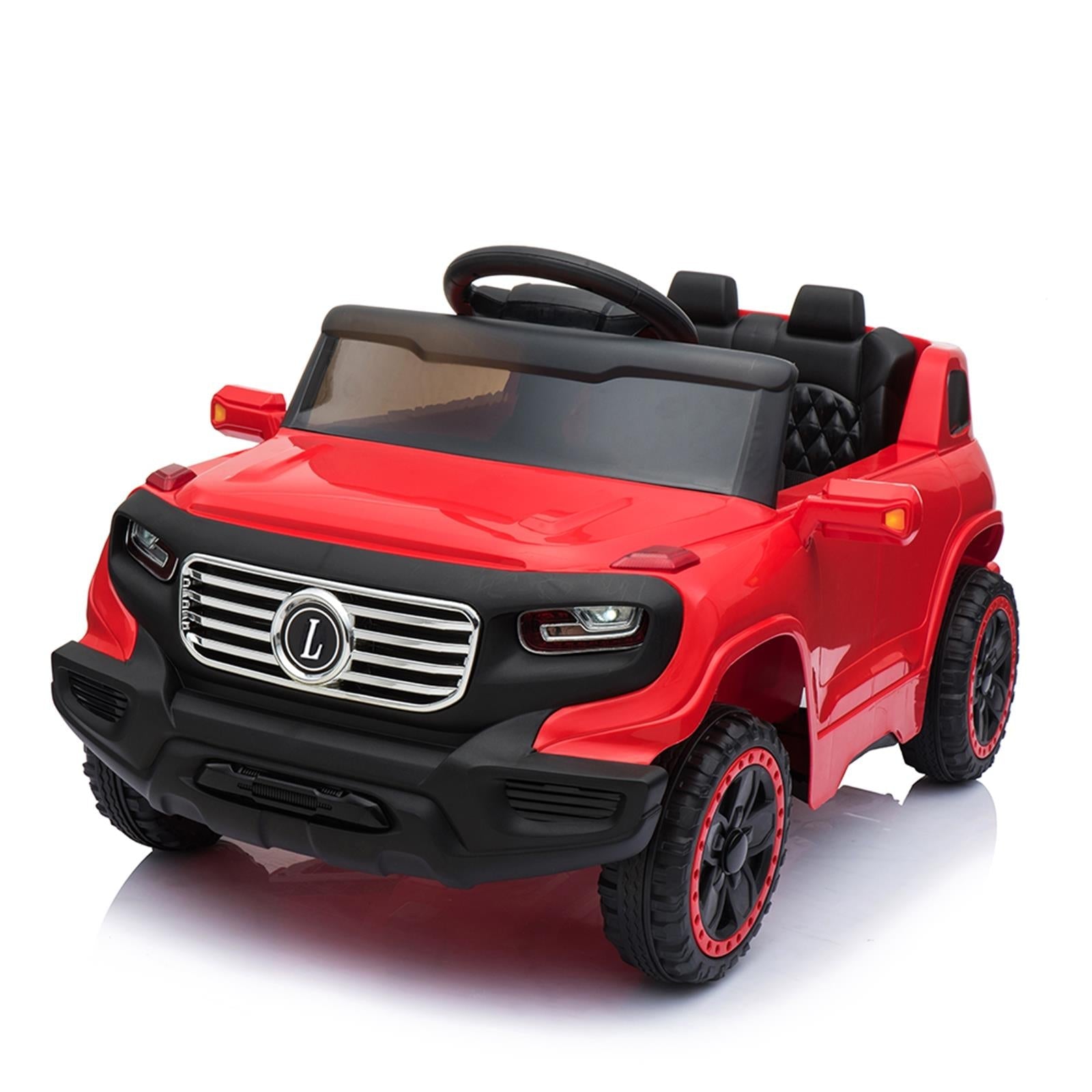 Leadzm Electric Ride-On Car for Kids with Remote Control and 3 Adjustable Speeds