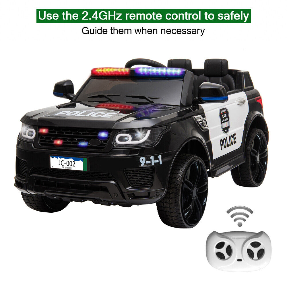 LEADZM JC002 Electric Police Ride-On Car for Kids with 2.4G Remote Control