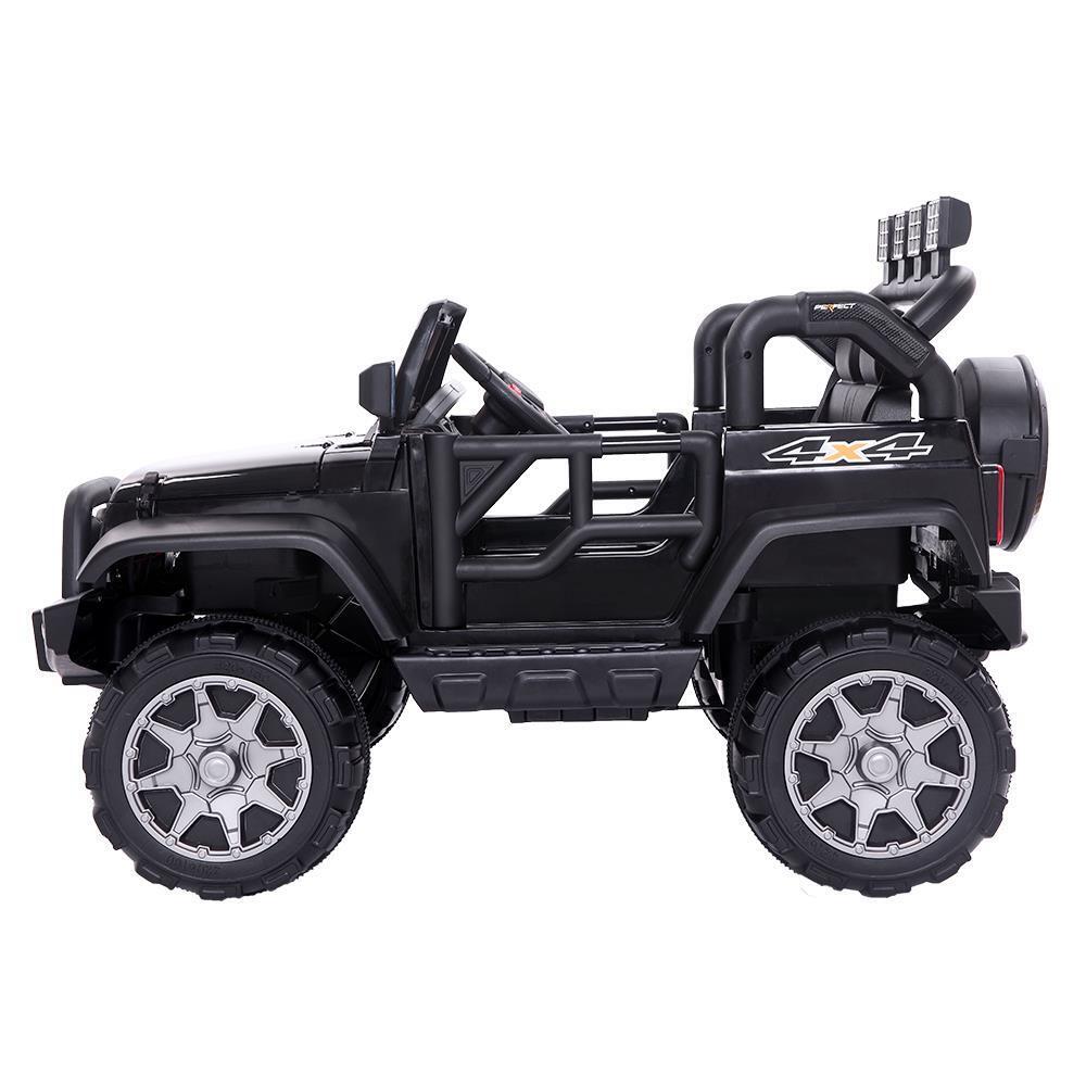Leadzm LZ-12 12V Kids Ride on Car Toy with Remote Control - Black