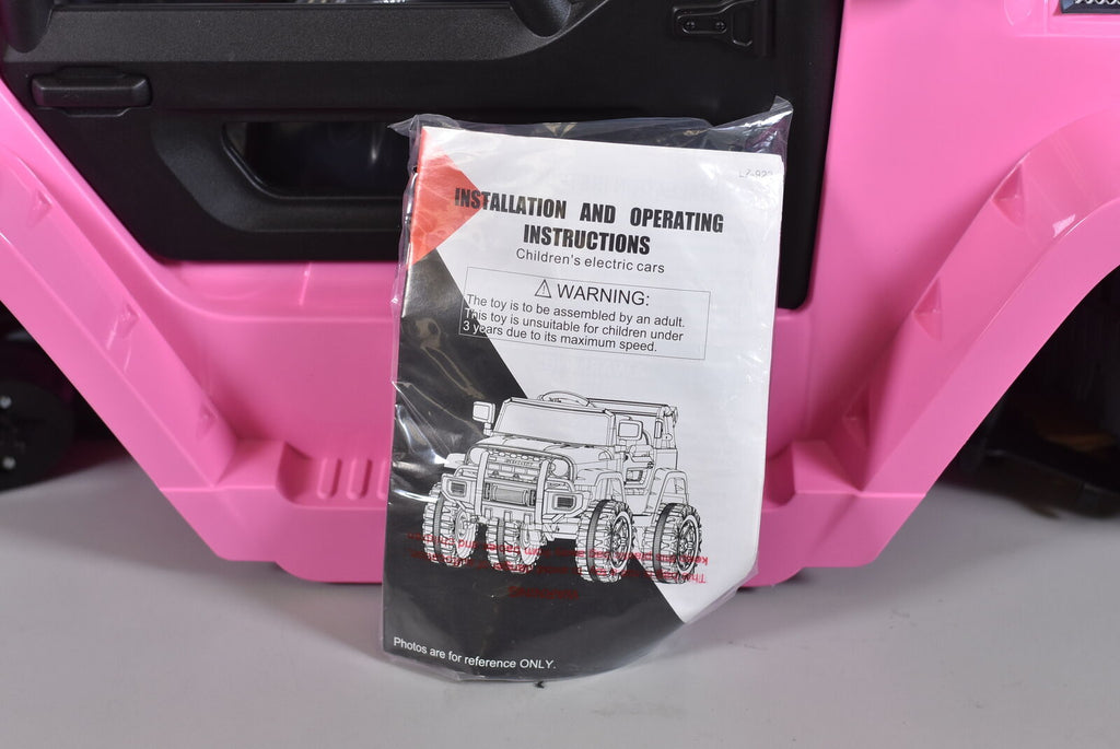 LEADZM LZ-922 Electric Car with Dual Drive and 2.4G Remote Control in Pink