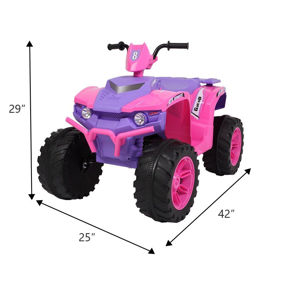 LEADZM LZ-9955 Dual Drive All Terrain Vehicle for Kids - No Remote Control Needed
