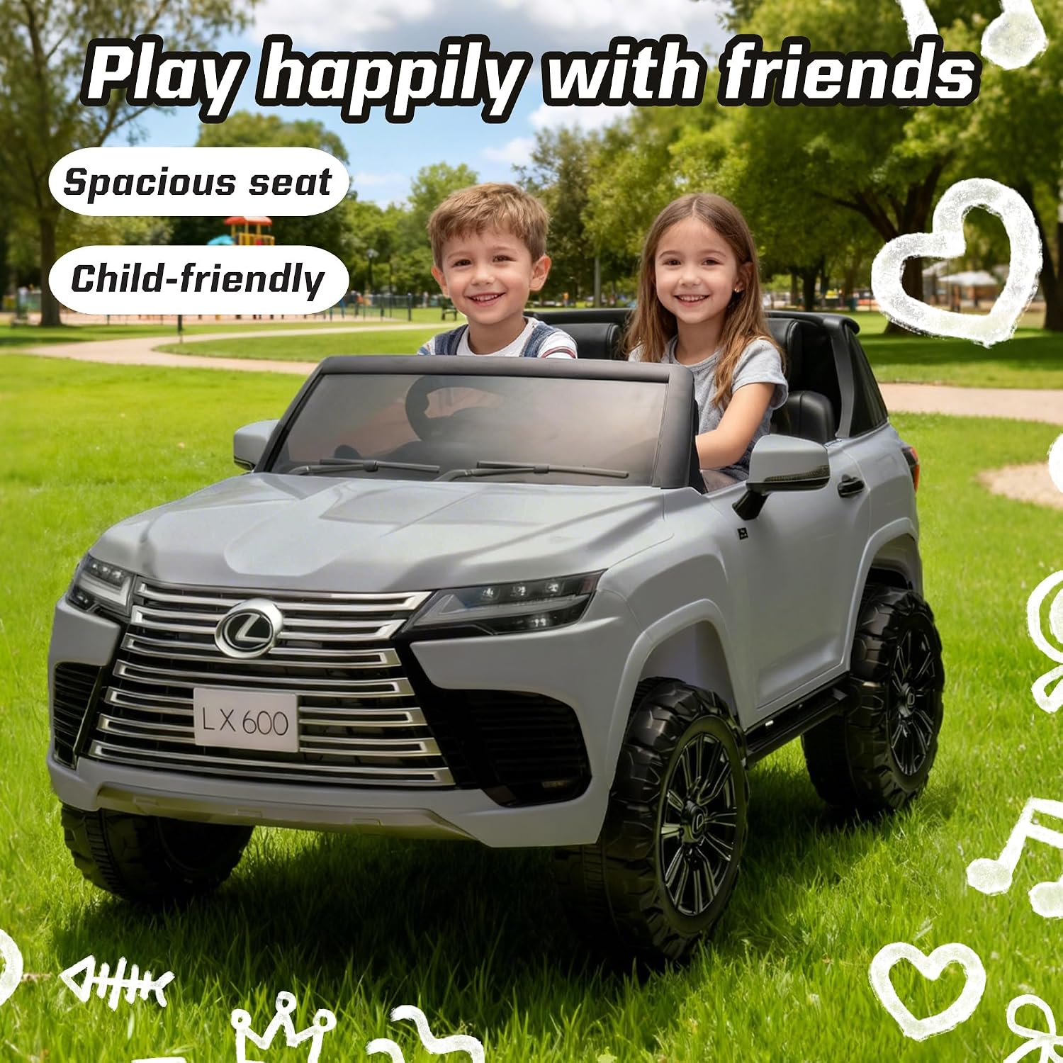 Lexus 2 Seater Ride On Car For Children W/Magic Cars® Parental Control