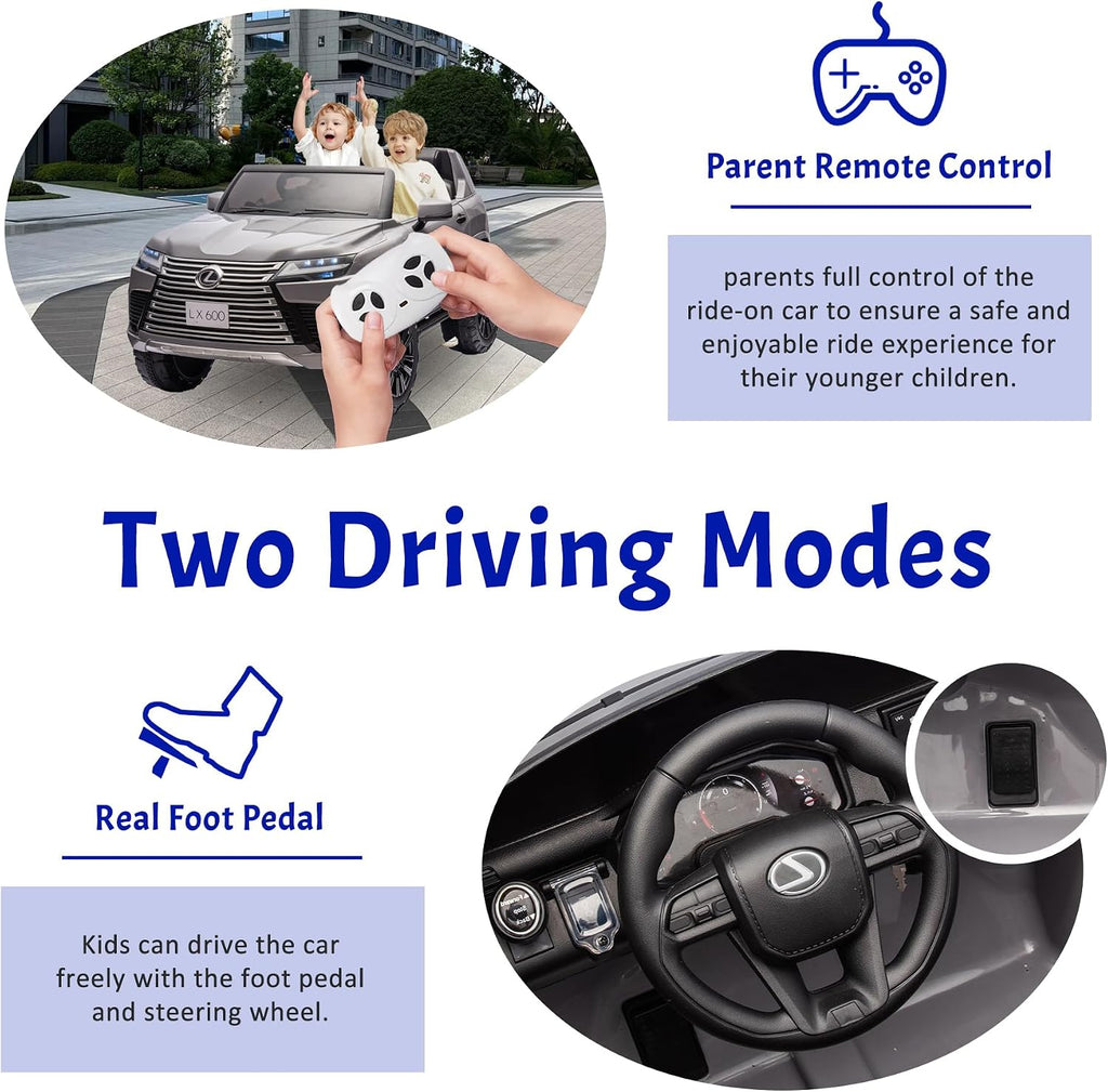 Lexus 2 Seater Ride On Car For Children W/Magic Cars® Parental Control
