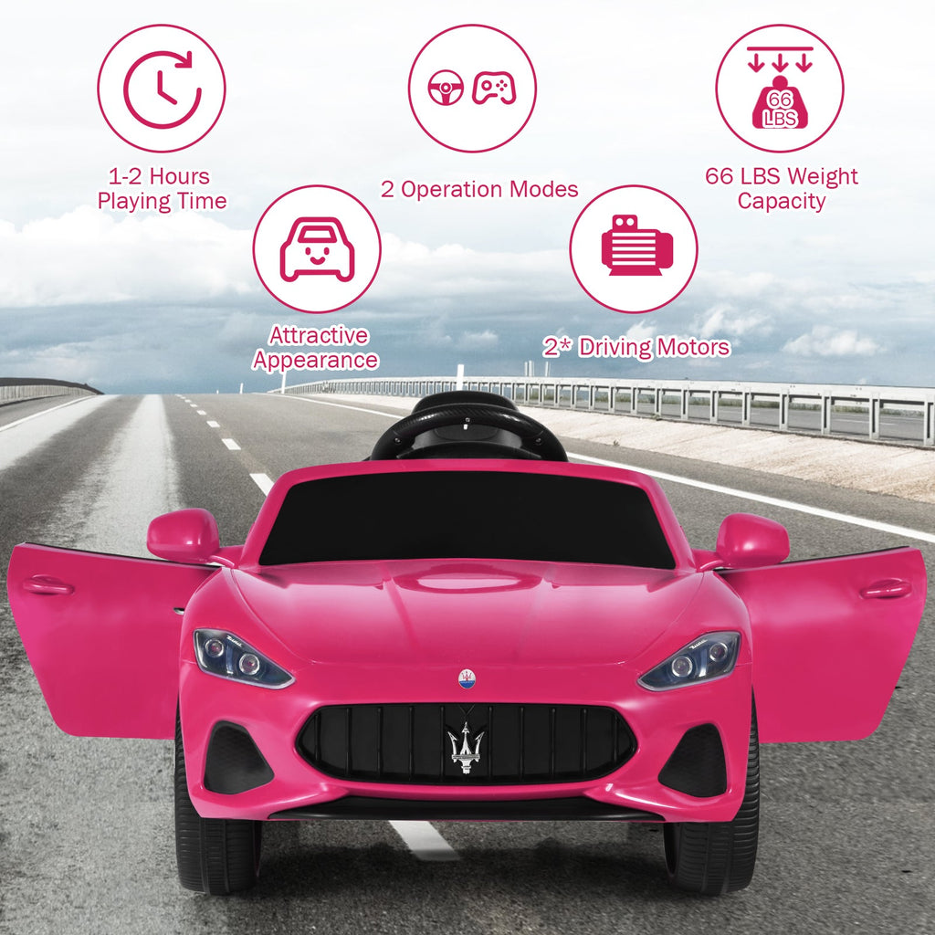 Licensed 12V Maserati GranCabrio Kids Ride On Car with Remote Control and Lights