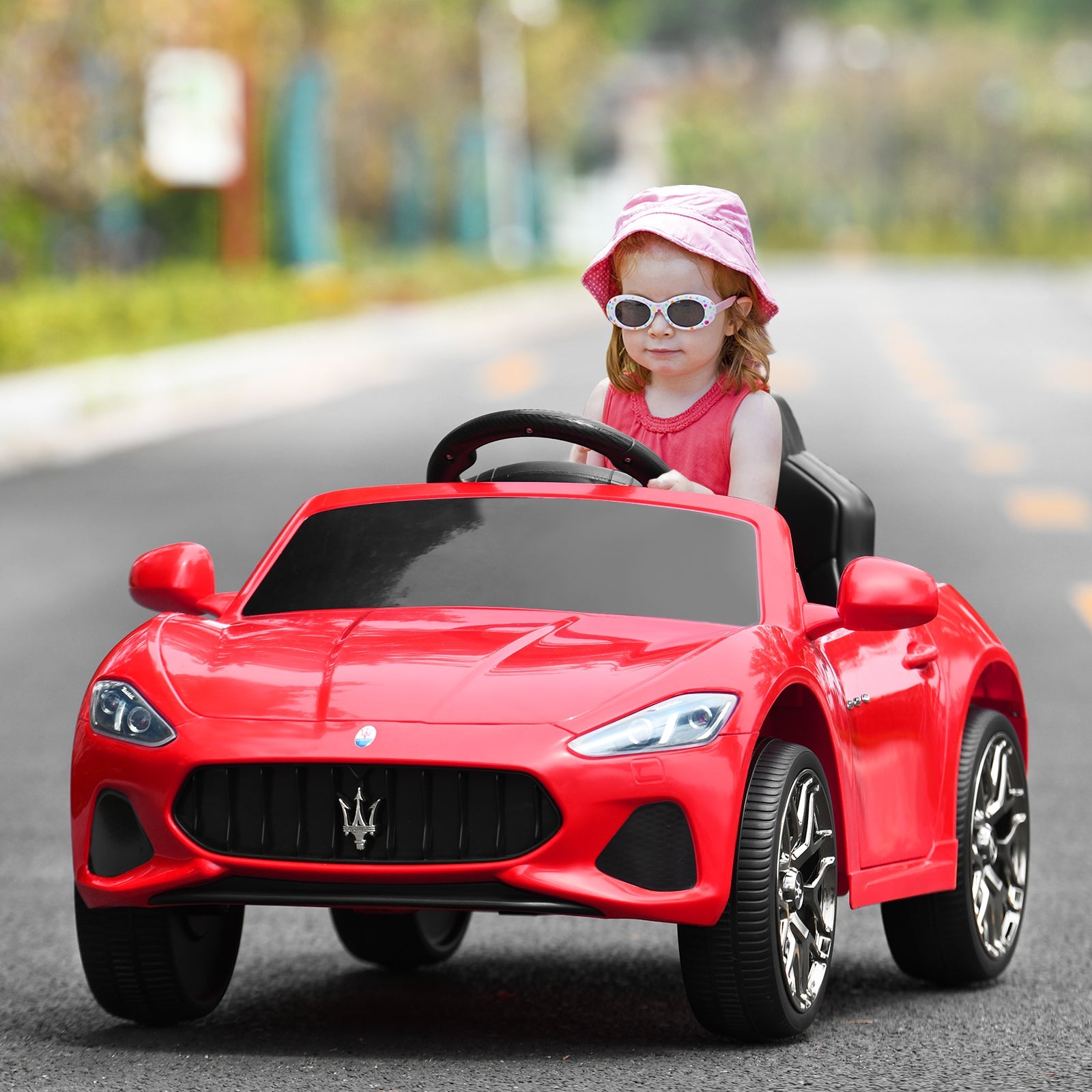 Licensed 12V Maserati GranCabrio Kids Ride On Car with Remote Control and Lights