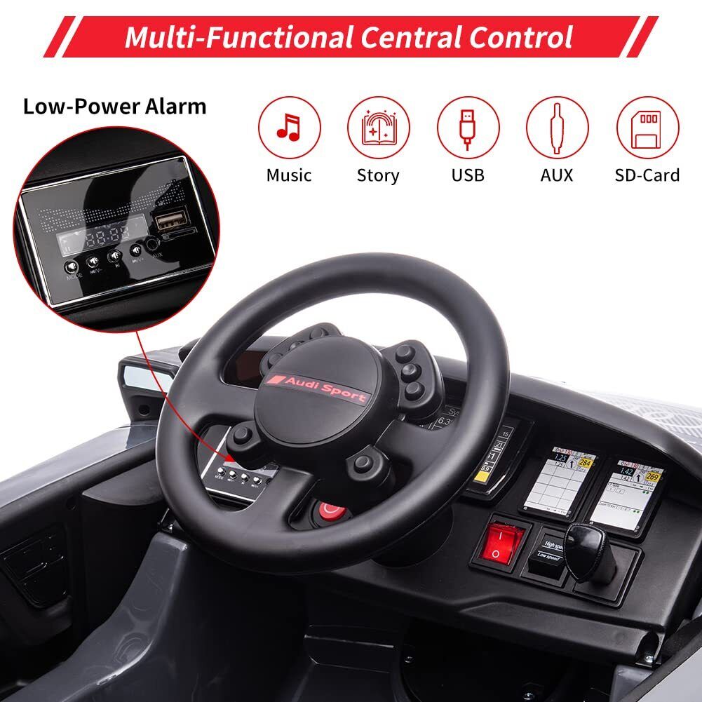 Licensed 12V Sporting Car for Kids with Remote Control and 2 Speed Options