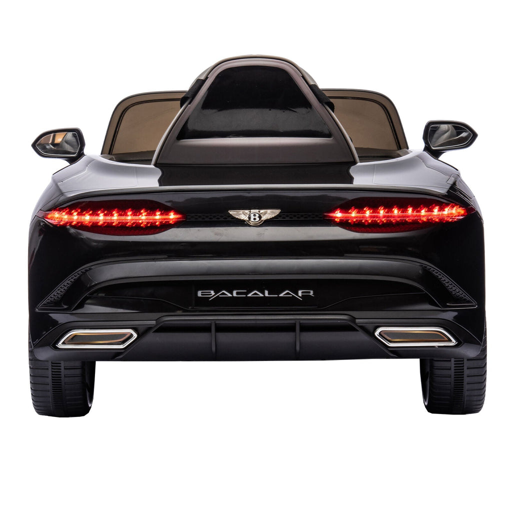 Licensed 2.4G Electric 12V 7A Kids Ride On Car with 3 Speeds - Bentley Black