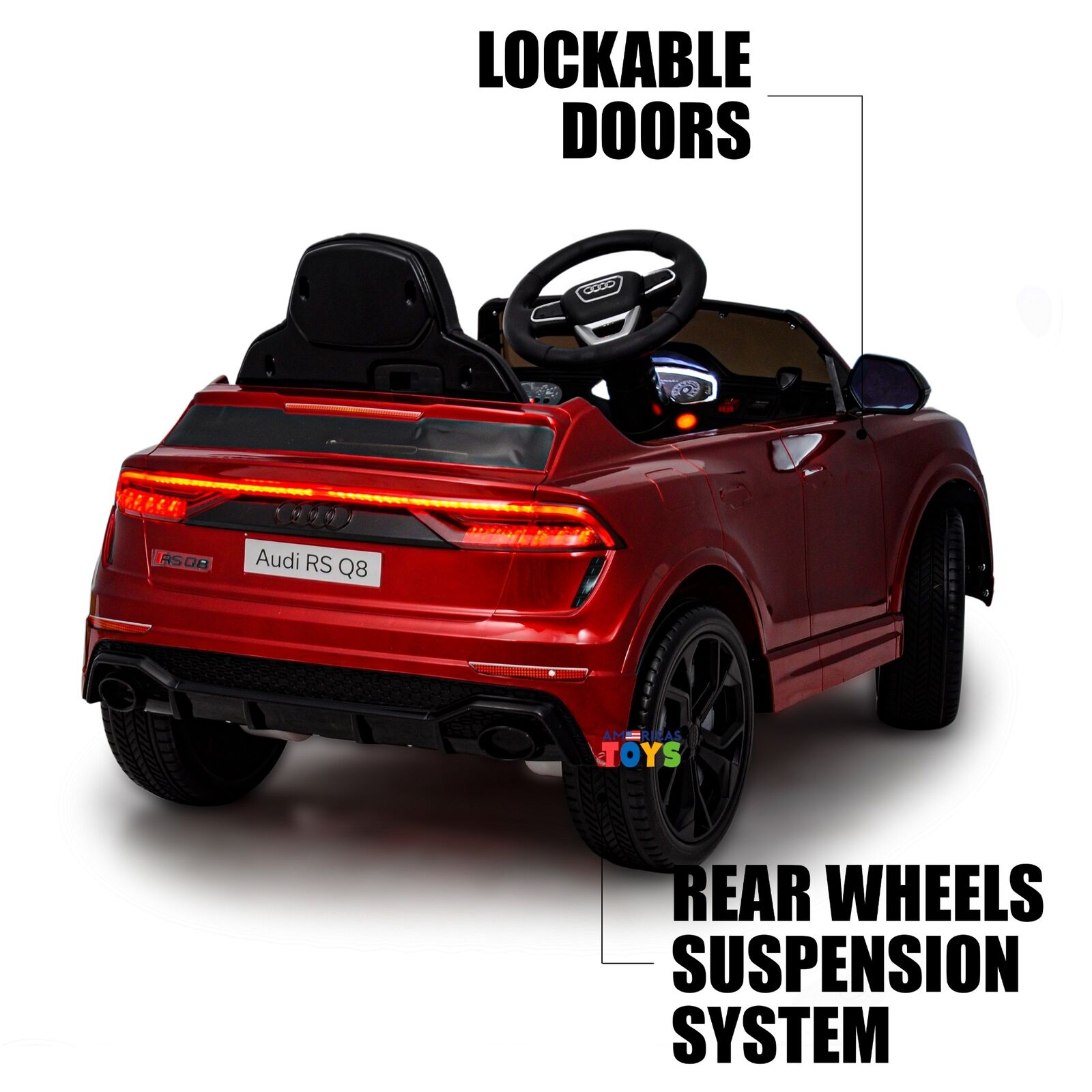 Licensed Audi 12V Electric Ride-On Car for Kids with Remote Control and MP3 Player - Available in Multiple Colors