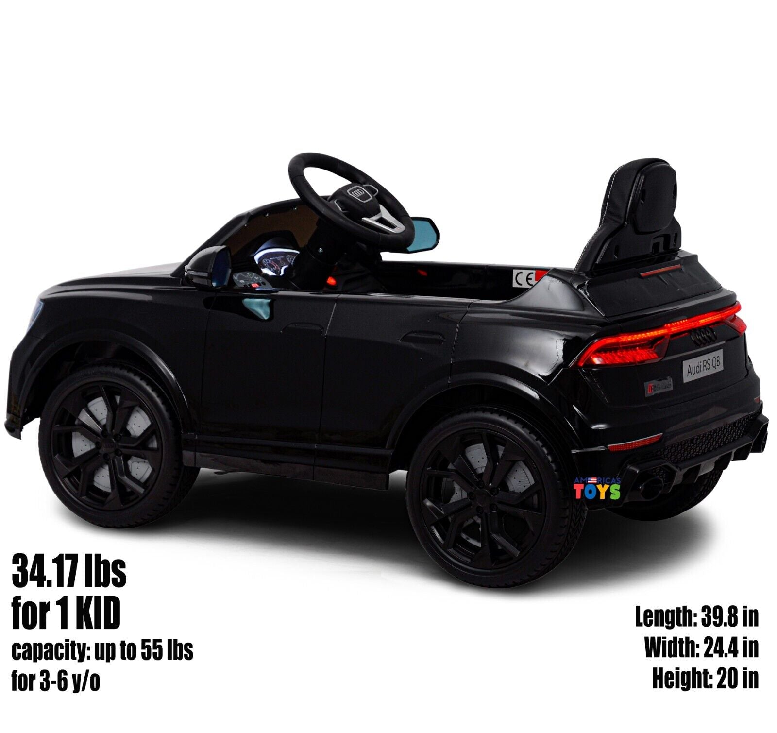 Licensed Audi 12V Electric Ride-On Car for Kids with Remote Control and MP3 Player - Available in Multiple Colors