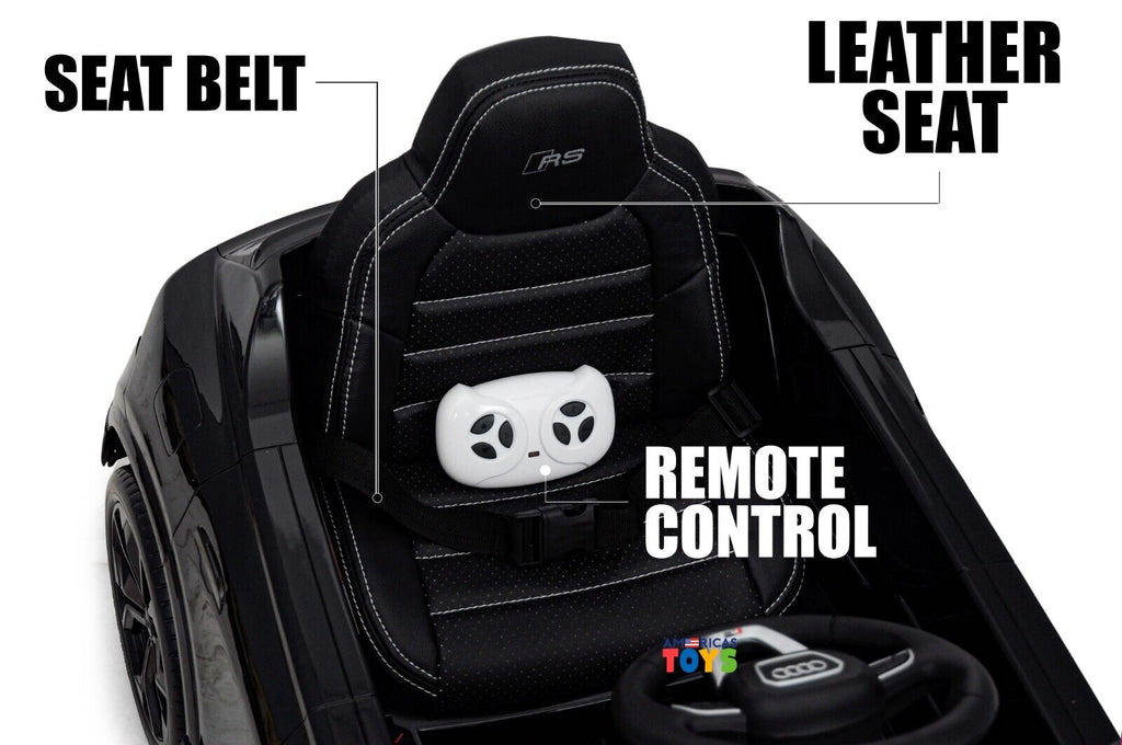 Licensed Audi 12V Electric Ride-On Car for Kids with Remote Control and MP3 Player - Available in Multiple Colors