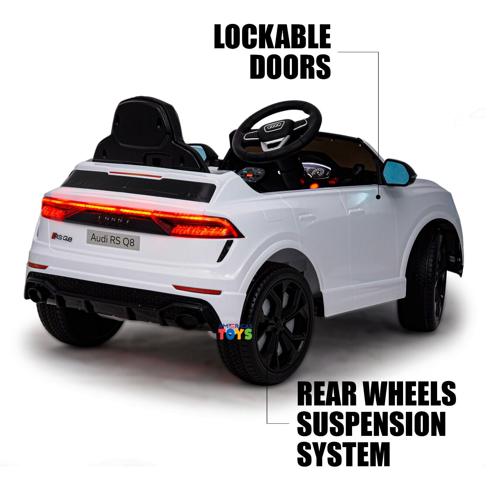 Licensed Audi 12V Electric Ride-On Car for Kids with Remote Control and MP3 Player - Available in Multiple Colors