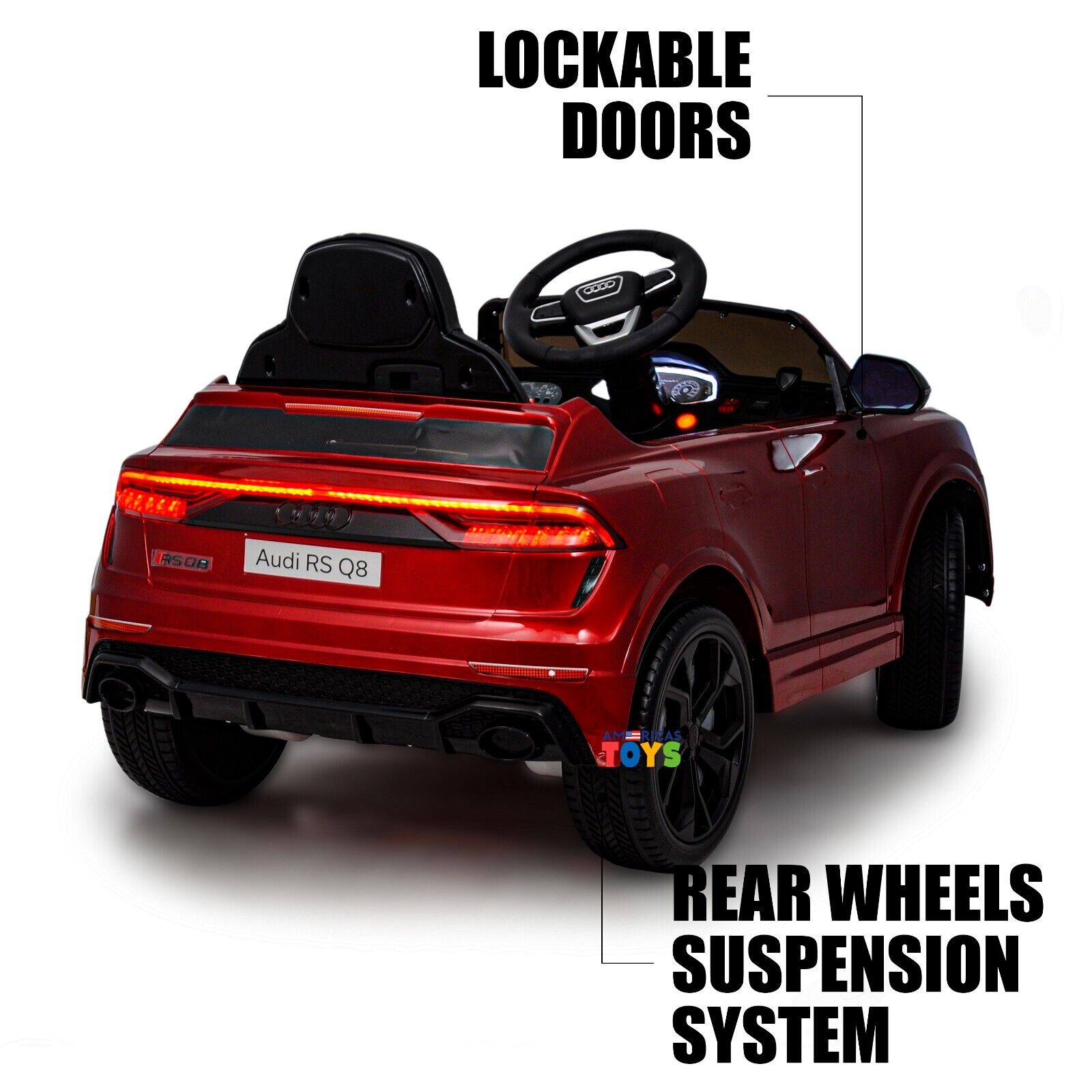 Licensed Audi 12V Electric Ride-On Car for Kids with Remote Control and MP3 Player - Available in Multiple Colors