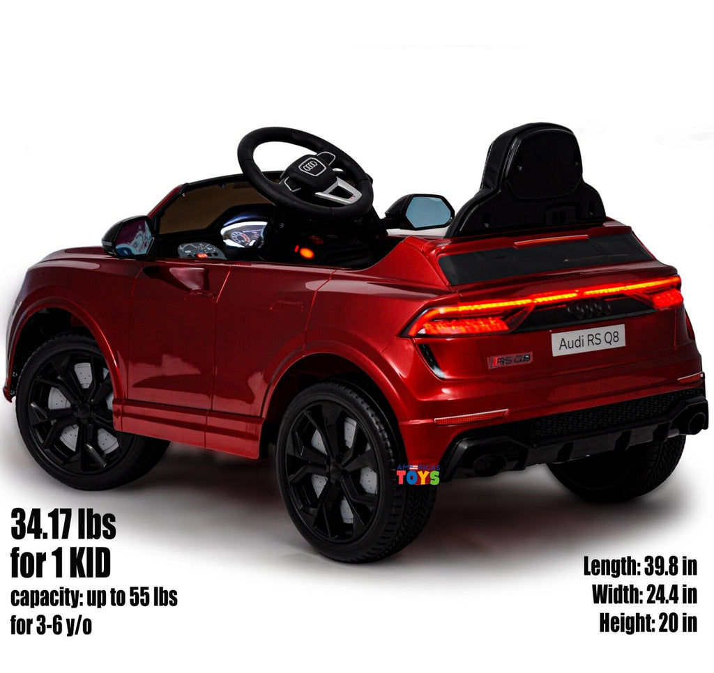 Licensed Audi 12V Electric Ride-On Car for Kids with Remote Control and MP3 Player - Available in Multiple Colors