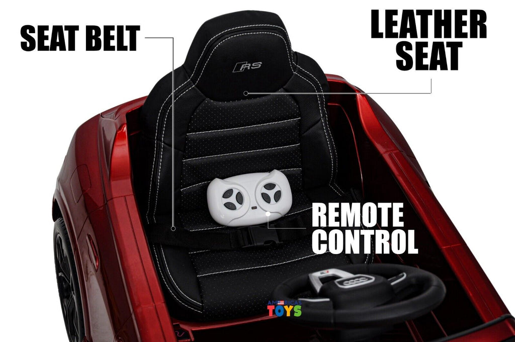 Licensed Audi 12V Electric Ride-On Car for Kids with Remote Control and MP3 Player - Available in Multiple Colors