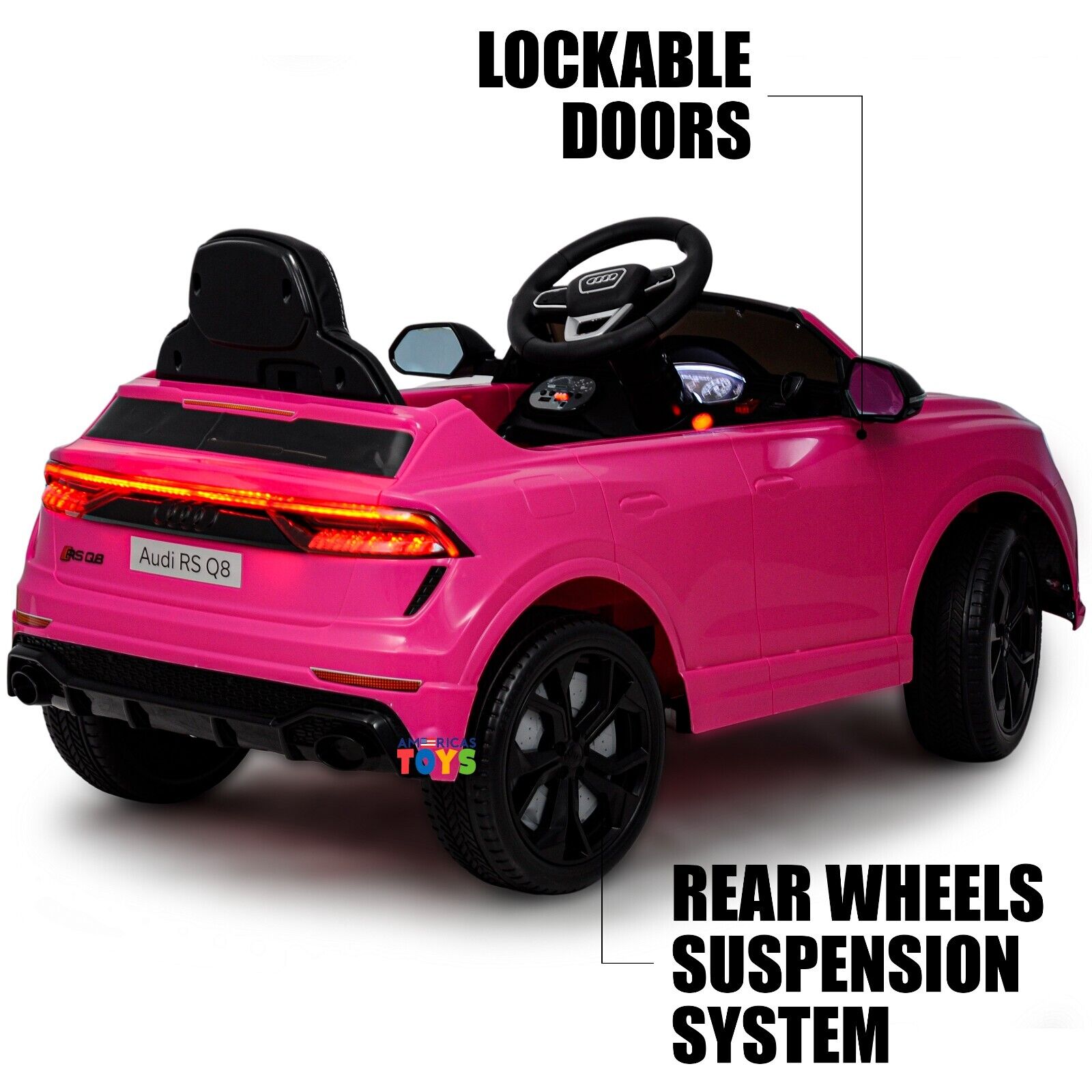 Licensed Audi 12V Electric Ride-On Car for Kids with Remote Control and MP3 Player - Available in Multiple Colors