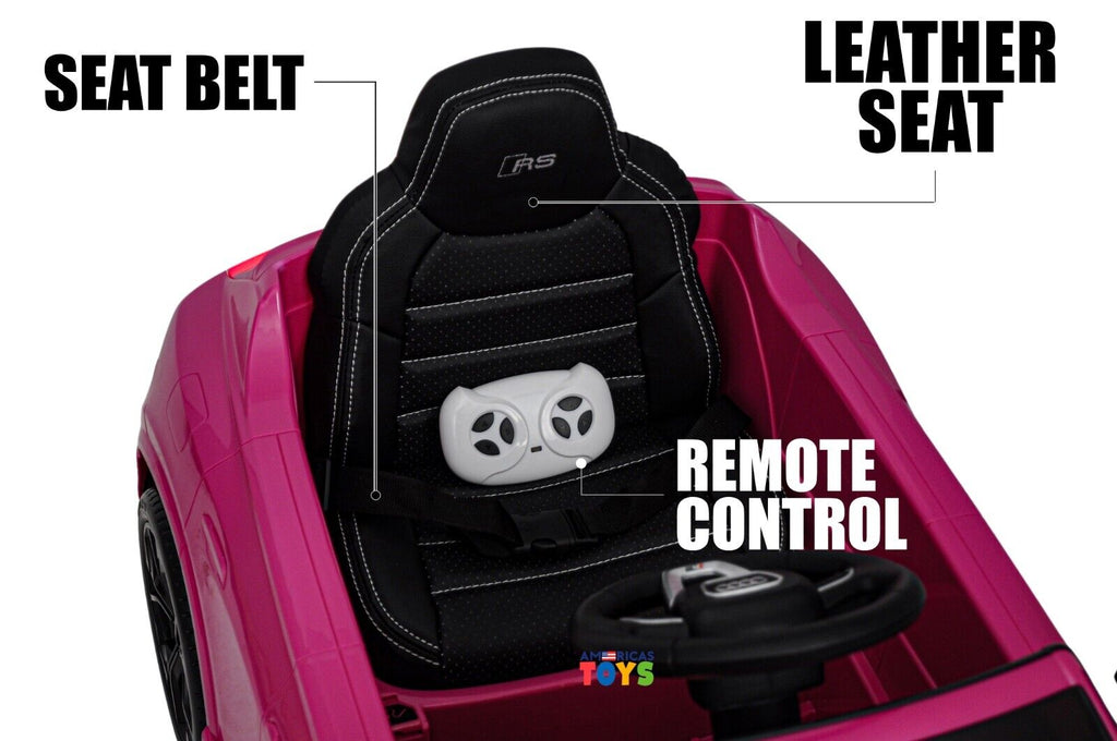 Licensed Audi 12V Electric Ride-On Car for Kids with Remote Control and MP3 Player - Available in Multiple Colors