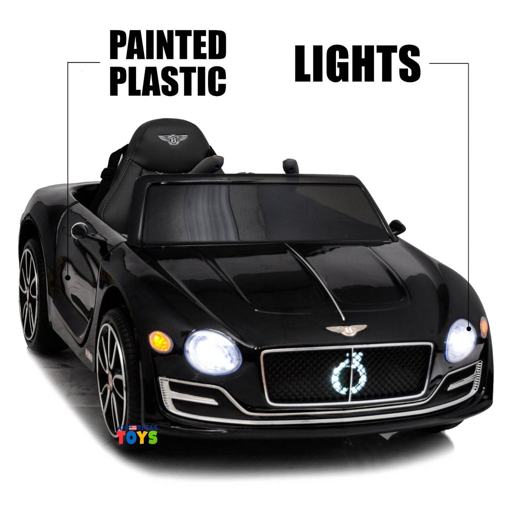 Licensed Bentley 12V Ride On Car with Radio, Remote Control, MP3 Player - Available in Multiple Colors for Kids