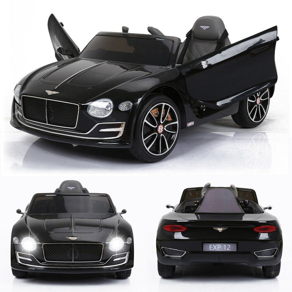 Licensed Bently Style 12V Electric Ride-On Car for Kids with Remote Control, LED Lights, and MP3 Player