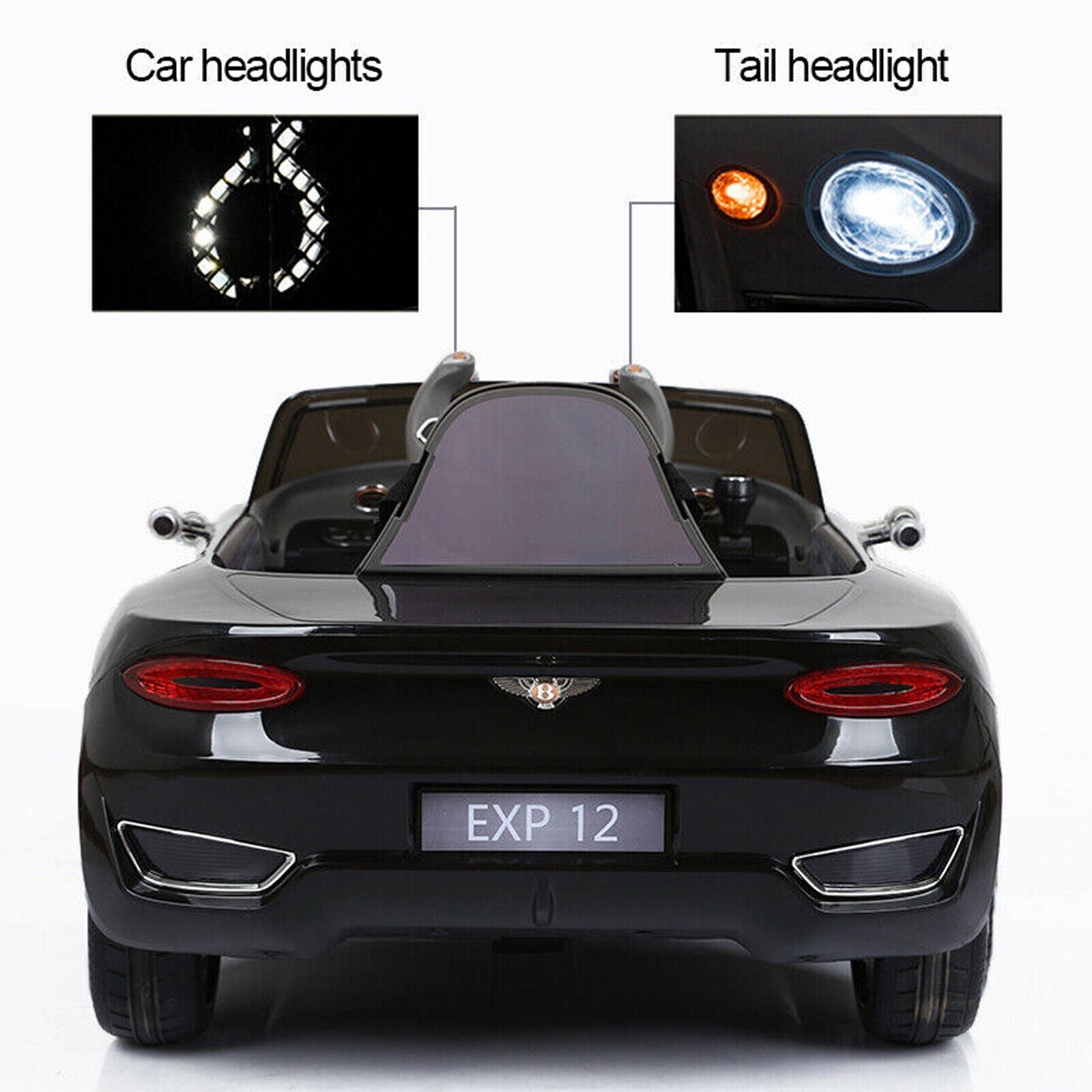 12V Licensed Bentley Electric Kids Ride On Car with Remote Control and LED Lights