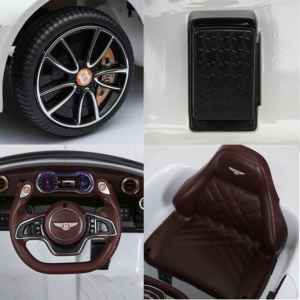 12V Electric Kids Ride On Car with LED Lights - Bentley EXP12 Inspired Design