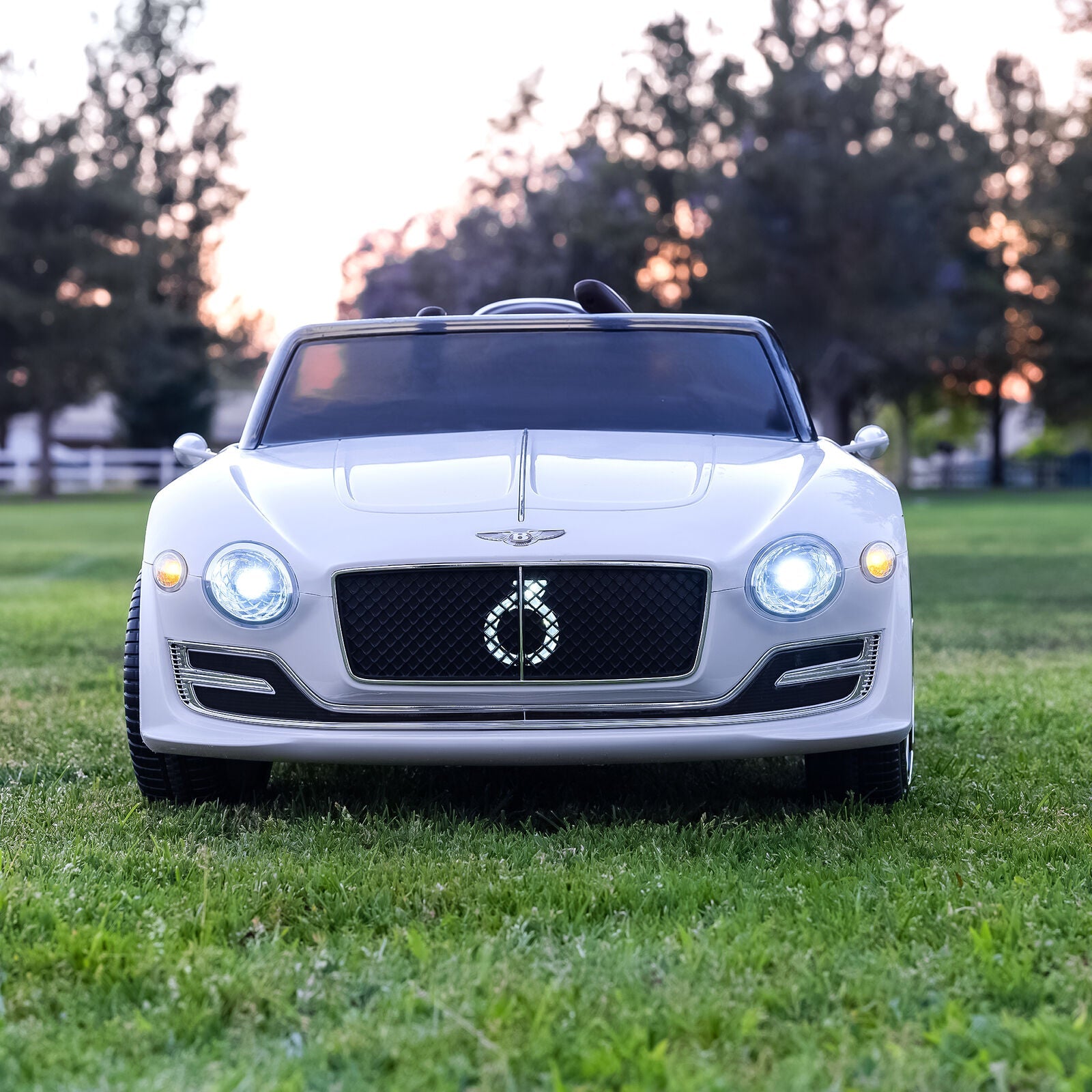 Licensed Bentley Style 12V Electric Ride On Car for Kids with LED Remote Control