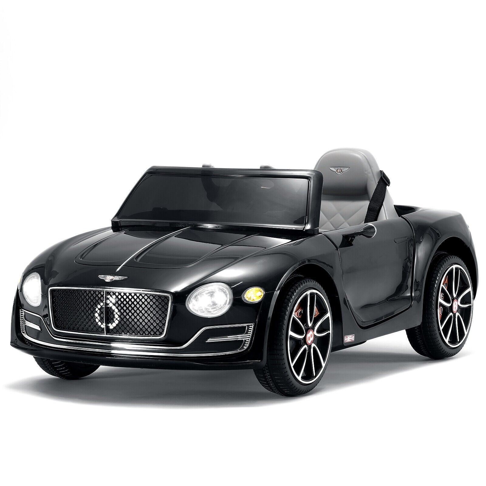 Licensed Bentley Style 12V Electric Ride-On Car for Kids with Remote Control and MP3 Player - Perfect Gift for Kids