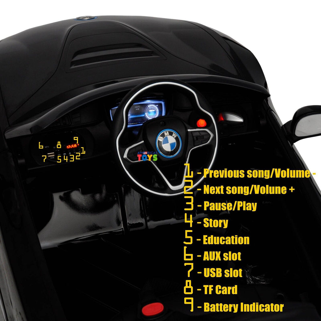 Licensed BMW 12V RC Ride-On Coupe for Kids with MP3 Player - Available in Multiple Colors