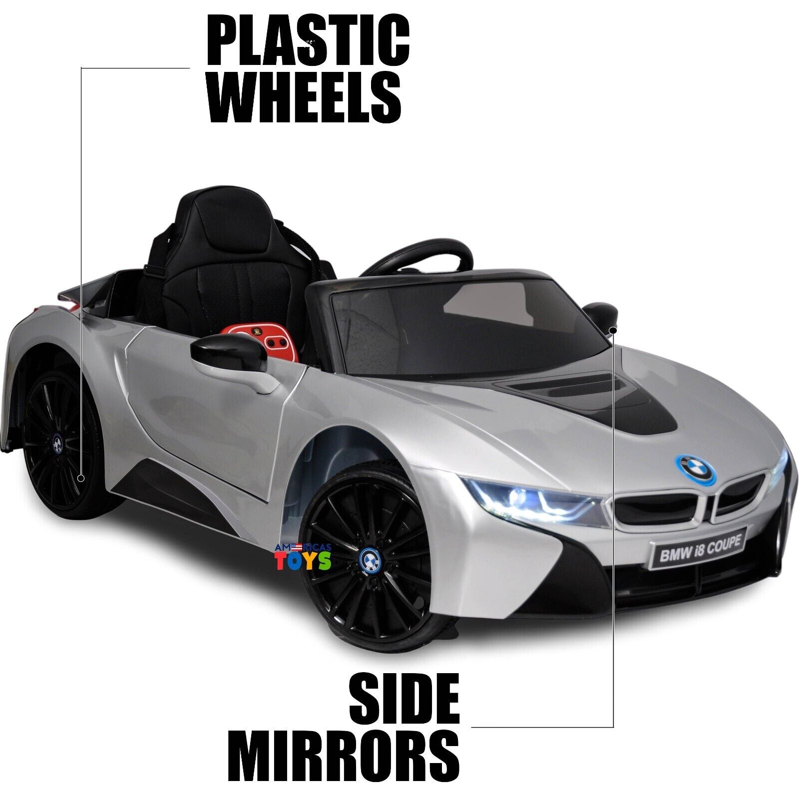 Licensed BMW 12V RC Ride-On Coupe for Kids with MP3 Player - Available in Multiple Colors