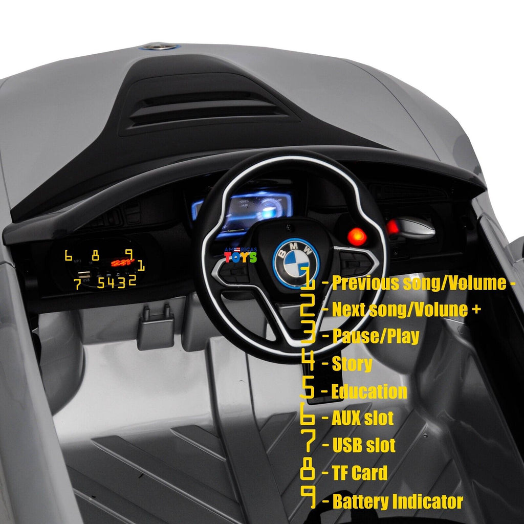 Licensed BMW 12V RC Ride-On Coupe for Kids with MP3 Player - Available in Multiple Colors