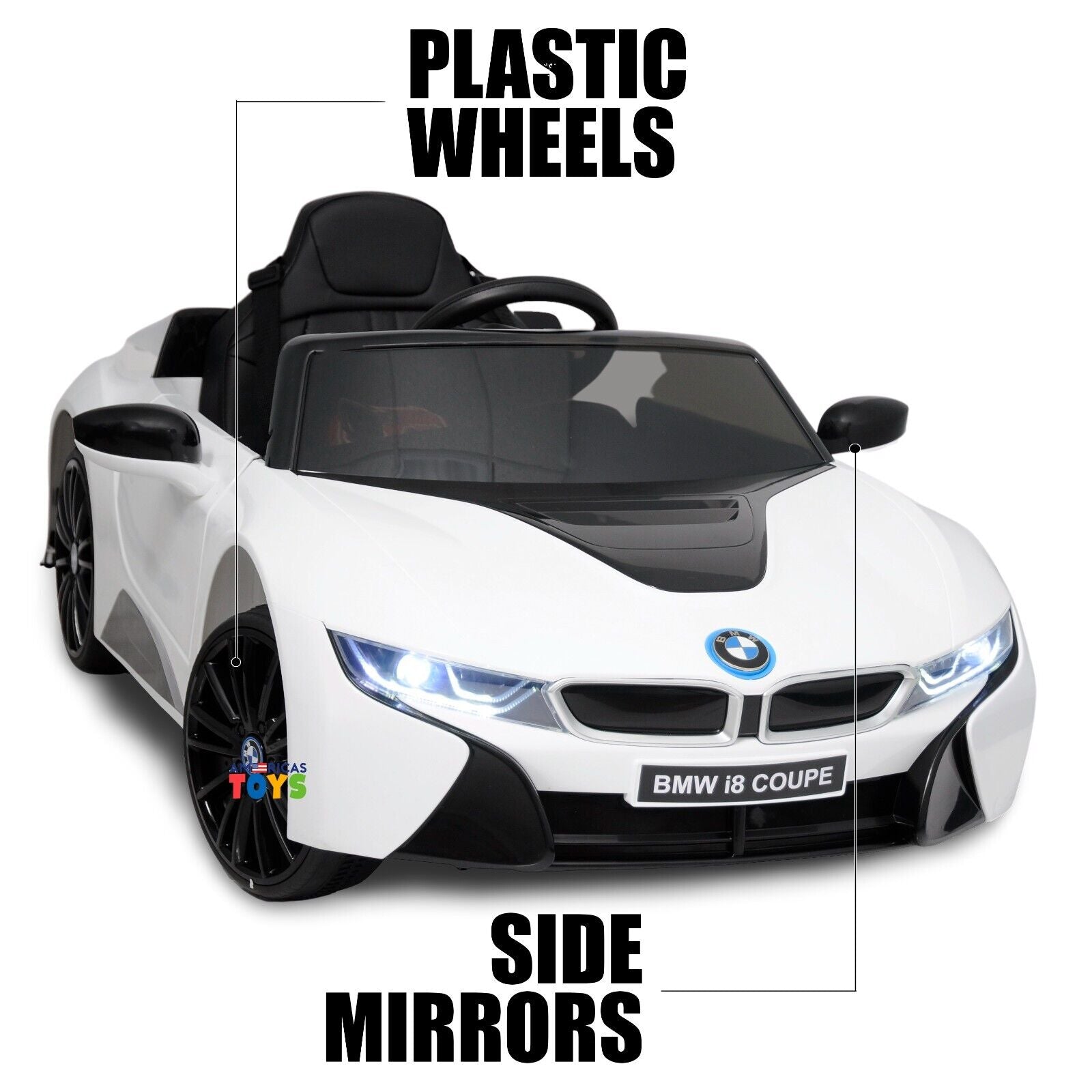 Licensed BMW 12V RC Ride-On Coupe for Kids with MP3 Player - Available in Multiple Colors