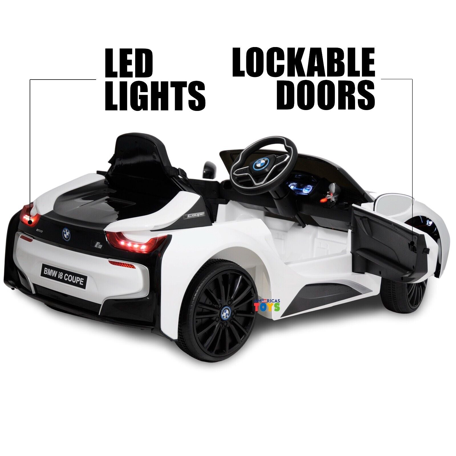 Licensed BMW 12V RC Ride-On Coupe for Kids with MP3 Player - Available in Multiple Colors