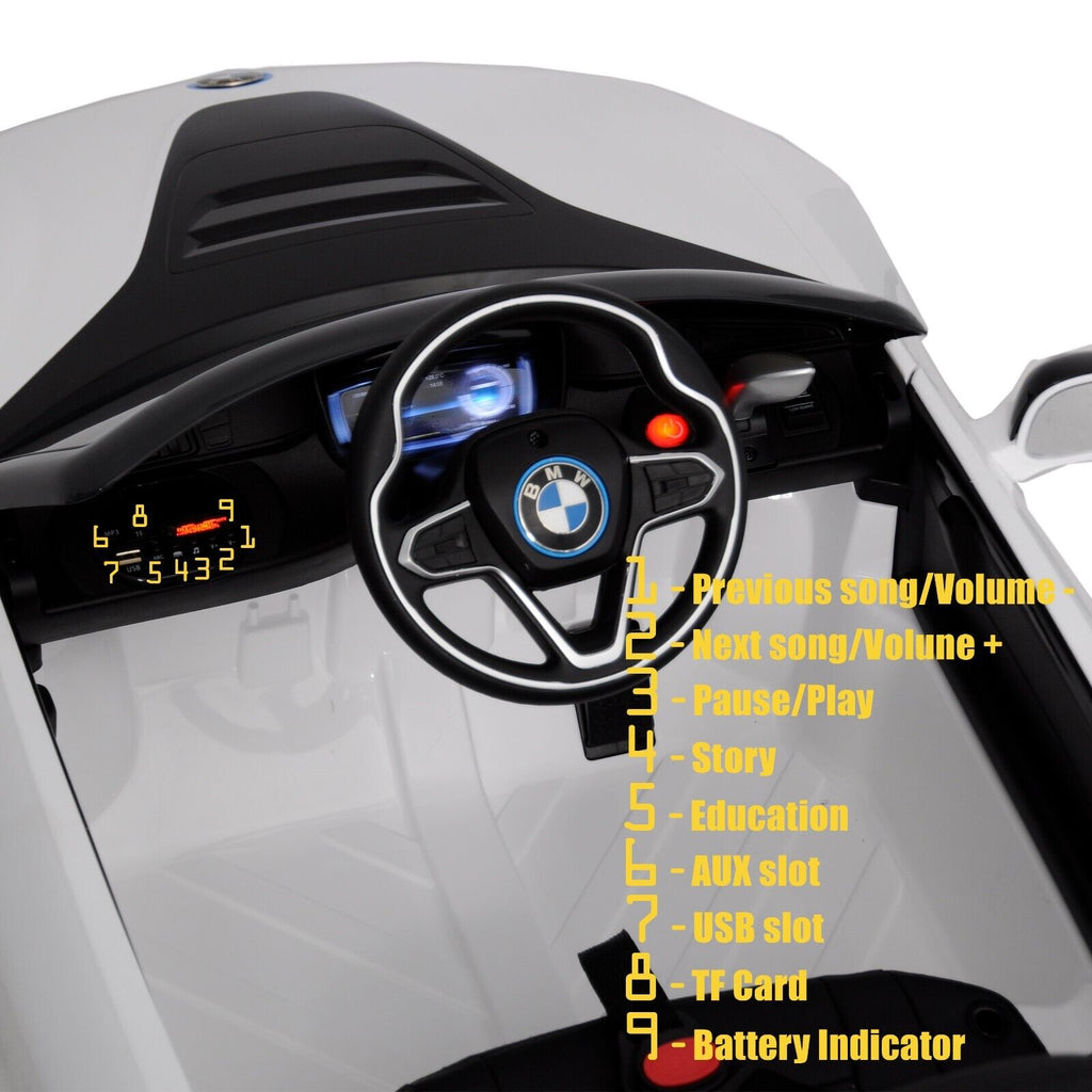 Licensed BMW 12V RC Ride-On Coupe for Kids with MP3 Player - Available in Multiple Colors