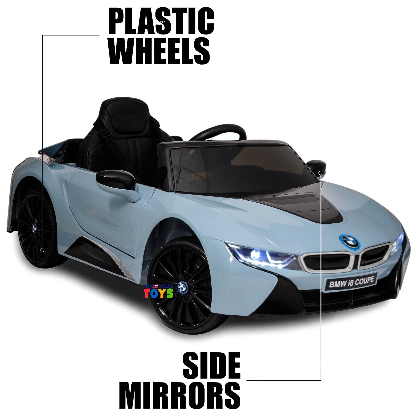Licensed BMW 12V RC Ride-On Coupe for Kids with MP3 Player - Available in Multiple Colors