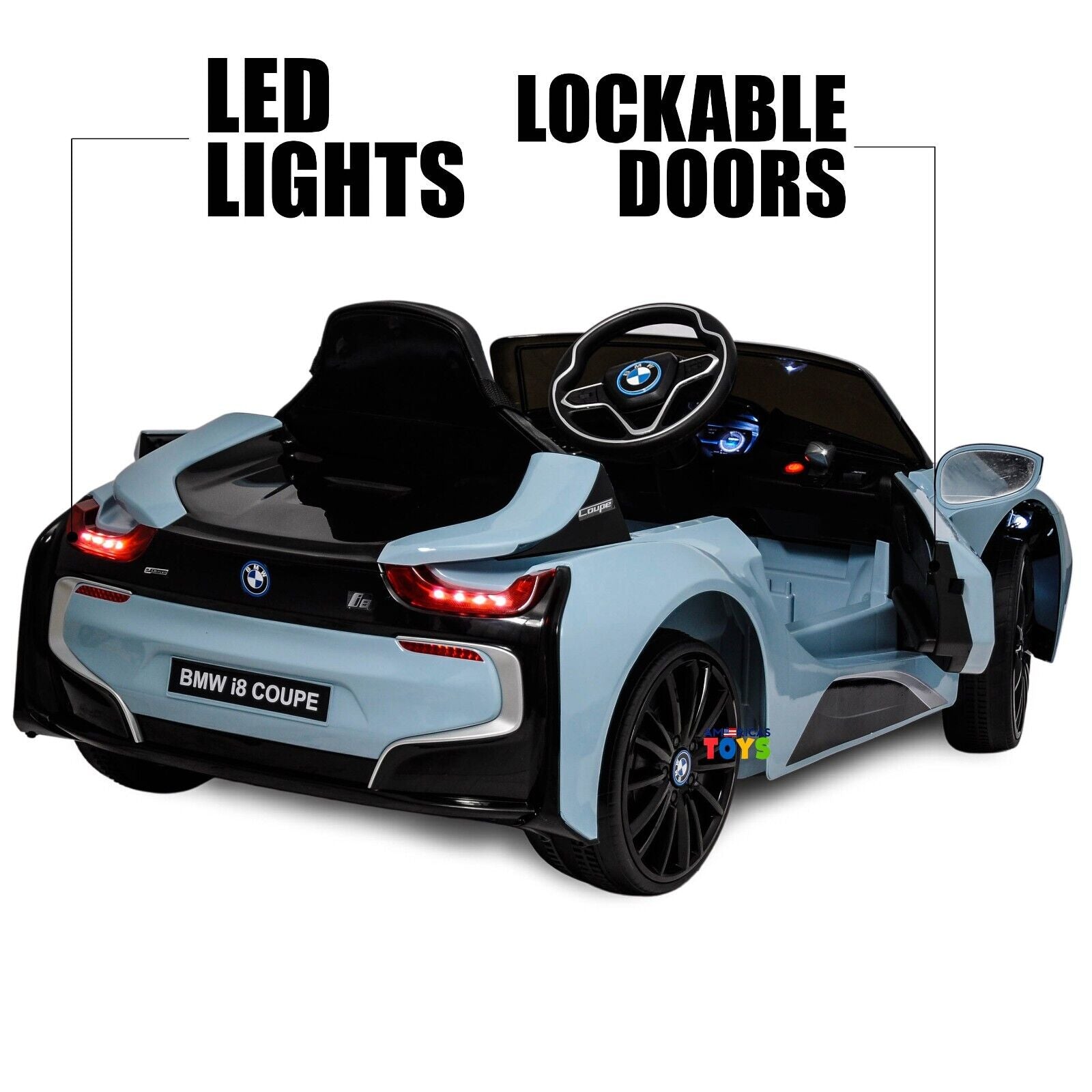 Licensed BMW 12V RC Ride-On Coupe for Kids with MP3 Player - Available in Multiple Colors
