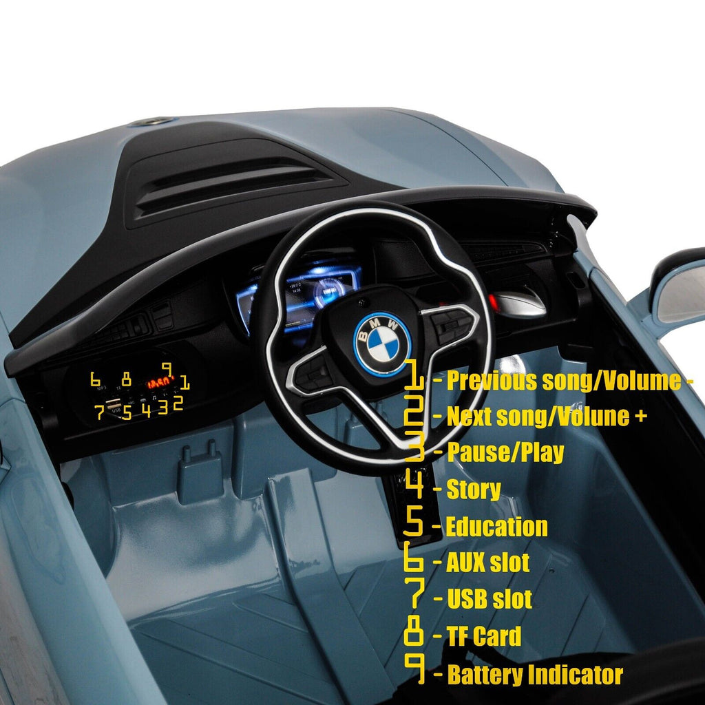 Licensed BMW 12V RC Ride-On Coupe for Kids with MP3 Player - Available in Multiple Colors