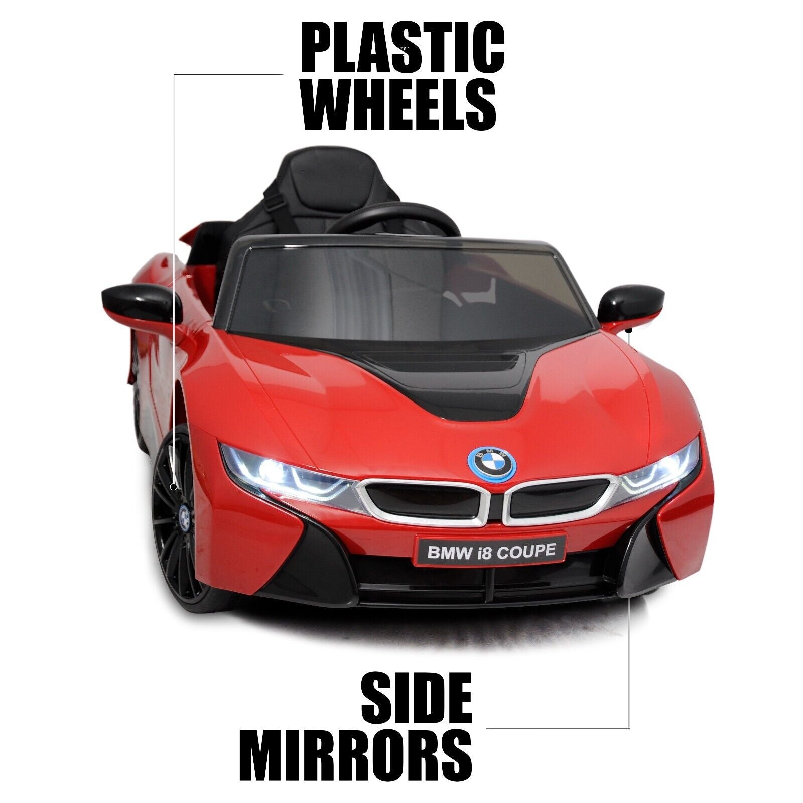 Licensed BMW 12V RC Ride-On Coupe for Kids with MP3 Player - Available in Multiple Colors
