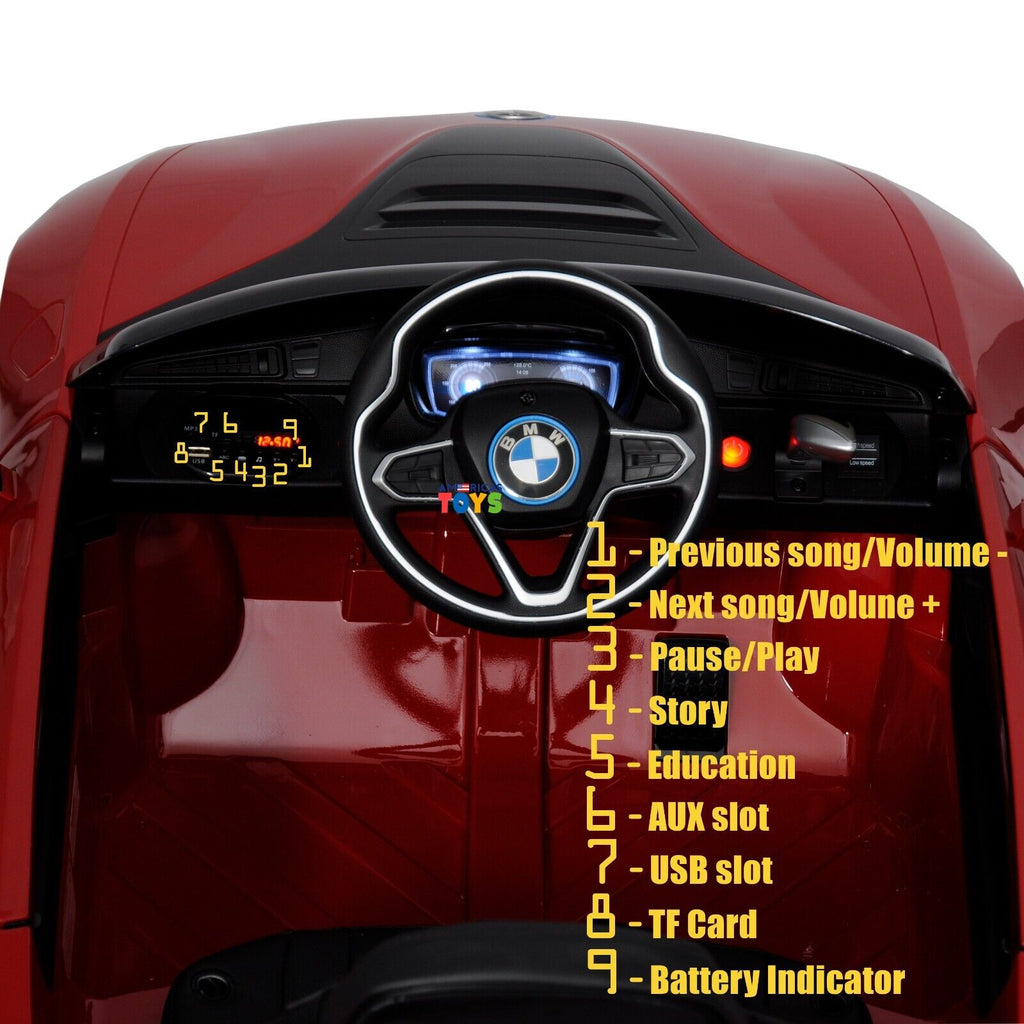 Licensed BMW 12V RC Ride-On Coupe for Kids with MP3 Player - Available in Multiple Colors