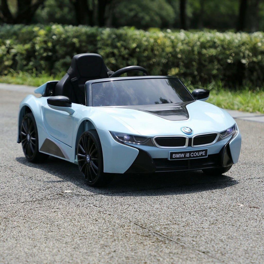 BMW I8 Electric Blue Kids Ride-On Car with Remote Control - Perfect for Christmas!