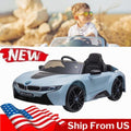 Licensed BMW i8 Electric Ride-On Car for Kids with Remote Control and LED Lights - 12V