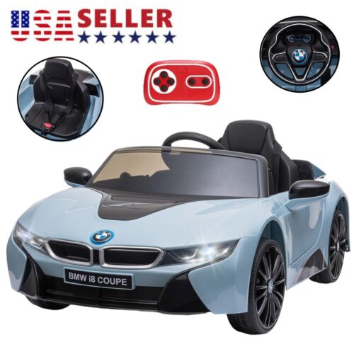 Licensed BMW I8 Electric Ride-On Car for Kids with Remote Control - Blue