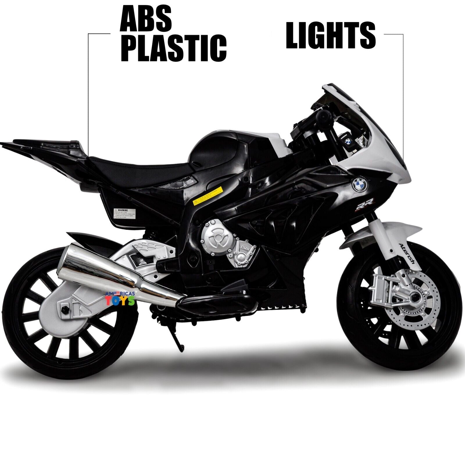 Licensed BMW Kids Motorcycle with MP3 Player and EVA Wheels - Available in Multiple Colors
