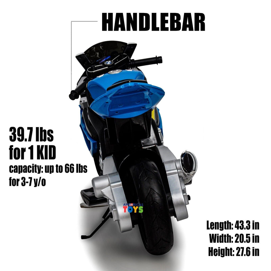 Licensed BMW Kids Motorcycle with MP3 Player and EVA Wheels - Available in Multiple Colors