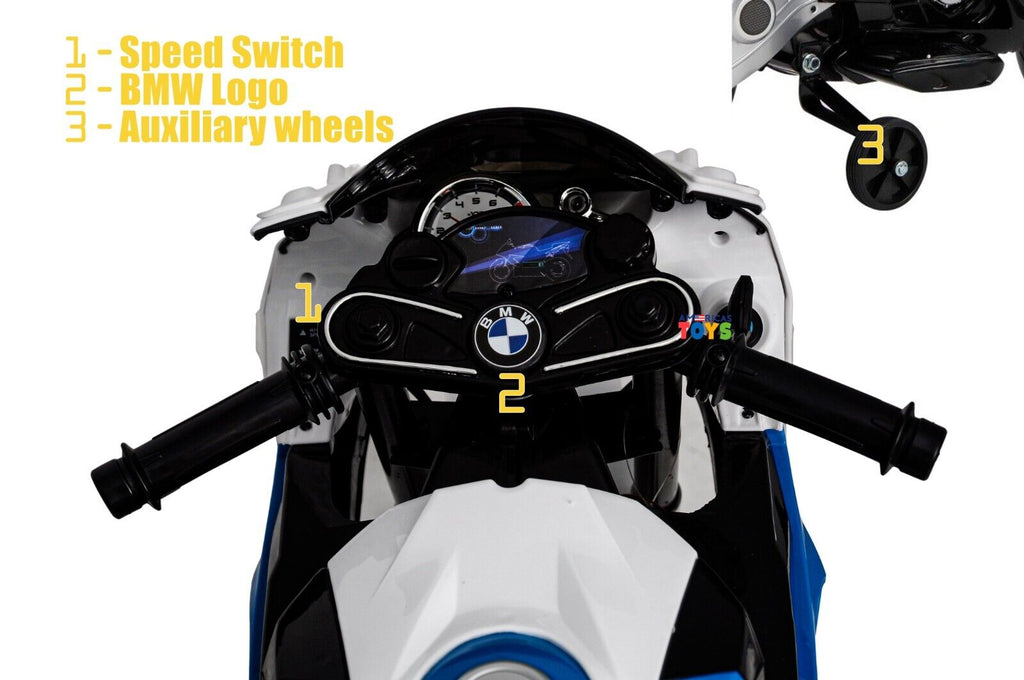 Licensed BMW Kids Motorcycle with MP3 Player and EVA Wheels - Available in Multiple Colors