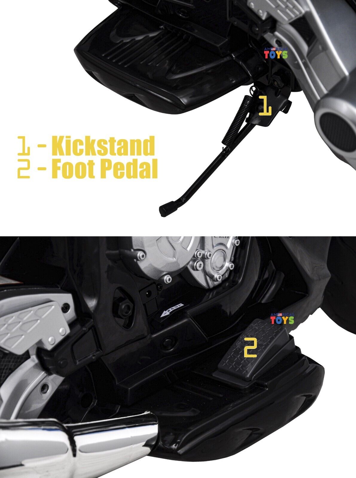 Licensed BMW Kids Motorcycle with MP3 Player and EVA Wheels - Available in Multiple Colors
