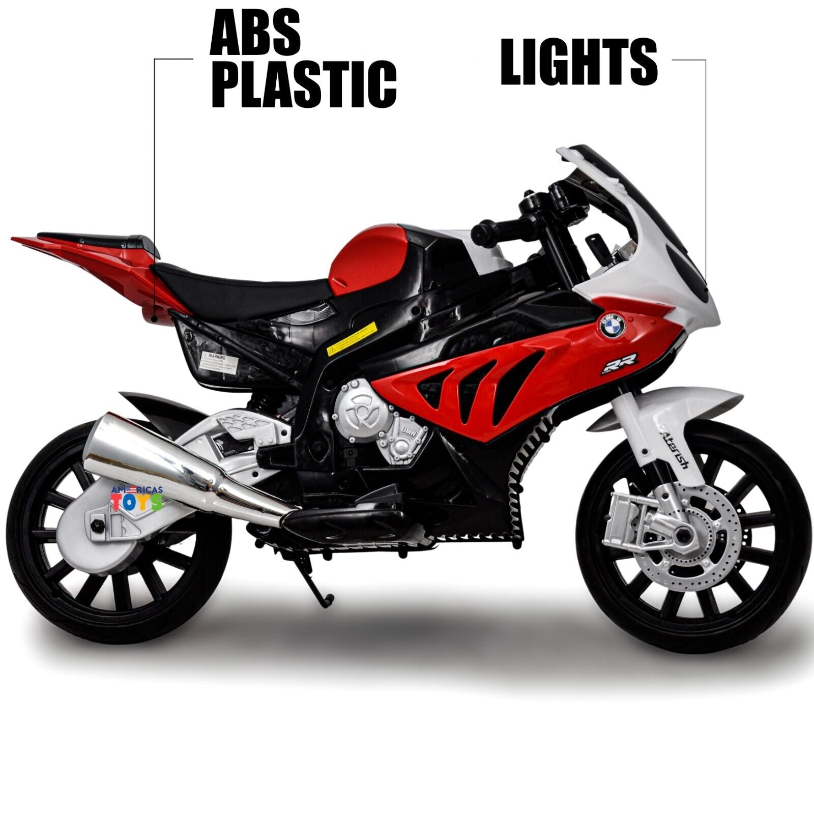 Licensed BMW Kids Motorcycle with MP3 Player and EVA Wheels - Available in Multiple Colors