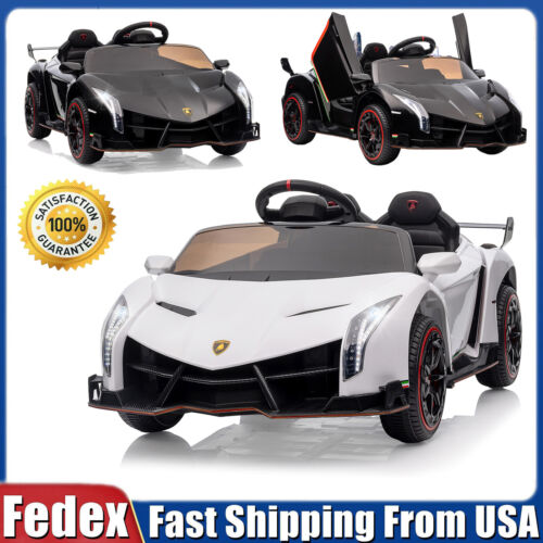 Licensed Lamborghini 2-Seater Electric Ride On Car for Kids with Remote Control - 12V US Version