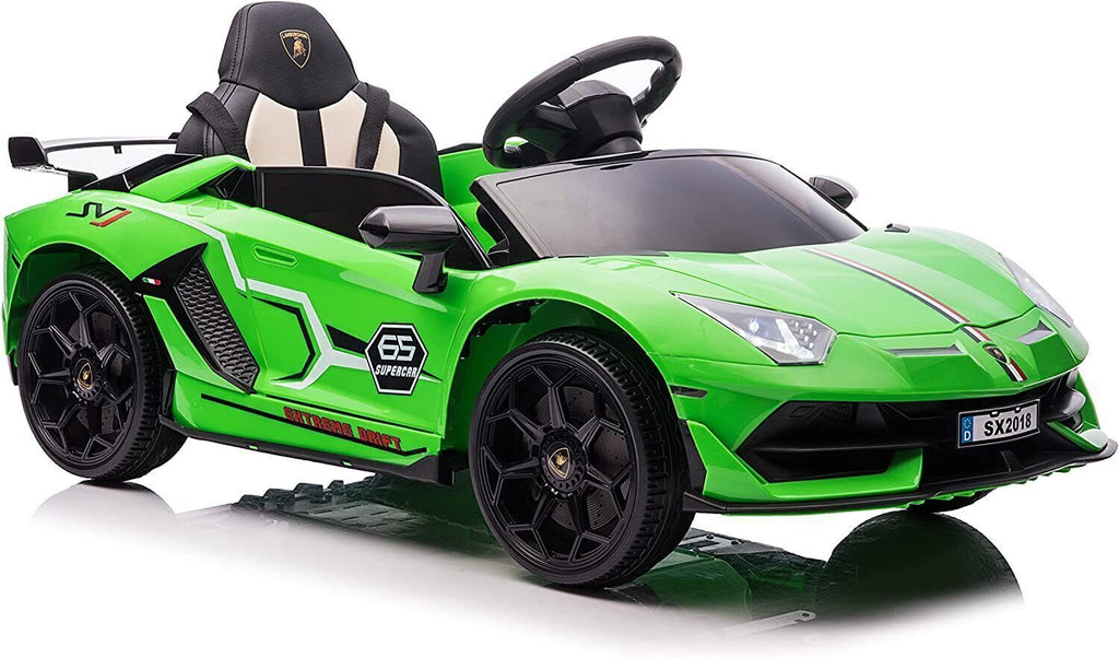 Licensed Lamborghini Ride-On Car Toy with Hydraulic Door and 3-Speed Function - 2x35W Motor, 12V Battery