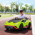 Licensed Lamborghini STO Ride On Car for Kids with RC and Music - 12V Electric Vehicle